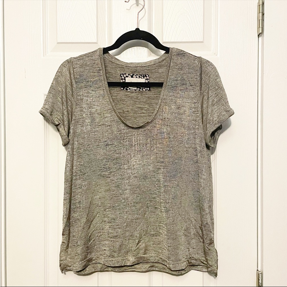 Shiny Oversized Space-dyed Anthropologie Tee 🪶
